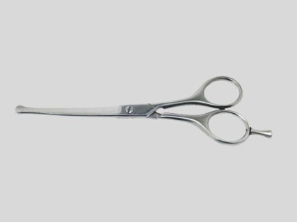 先端をカールさせた安心のカットハサミ